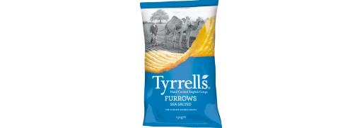 Tyrrells Furrows Sea Salted Crisps (40g)