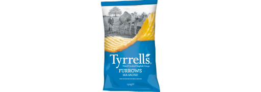 Tyrrells Furrows Sea Salted Crisps (40g)