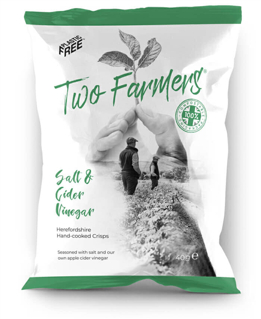 Two Farmers - Salt and Cider Vinegar Hand cooked Crisps (150g)