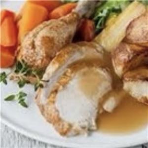 Jenny's Roast Chicken Dinner - complete meal with gravy