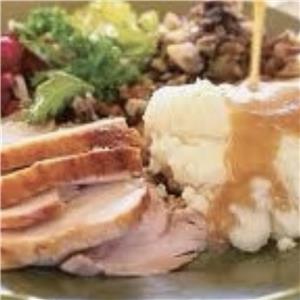 Jenny's Roast Turkey Dinner - complete meal with gravy