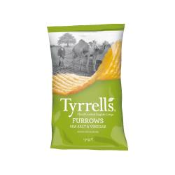 Tyrrells Furrows Sea Salt & Vinegar Crisps (40g)