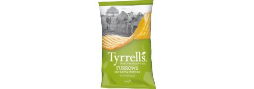 Tyrrells Furrows Sea Salt & Vinegar Crisps (40g)