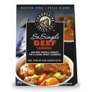 Shropshire Spice So Simple Beef Casserole Mix (40g)