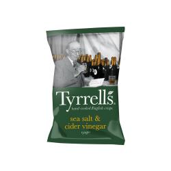 Tyrrells Sea Salt & Cider Vinegar Crisps (150g)