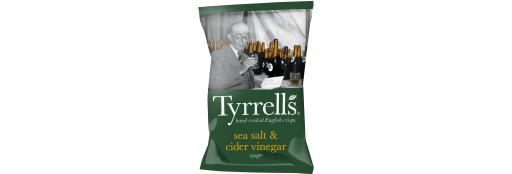 Tyrrells Sea Salt & Cider Vinegar Crisps (150g)