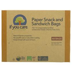 Paper Snack and Sandwich Bags - If You Care - 48’s
