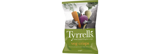 Tyrrells Crinkly Veg (125g)