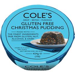 Cole’s Puddings - Christmas Pudding - Gluten, Nut, Alcohol, Nut Free