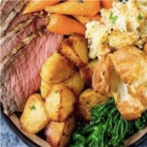 Jenny's Roast Beef Dinner - complete meal with gravy