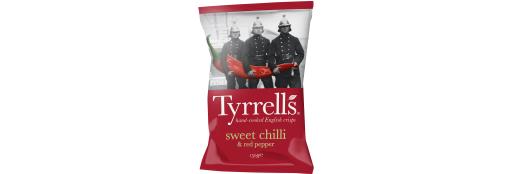 Tyrrells Sweet Chilli & Red Pepper Crisps (150g)