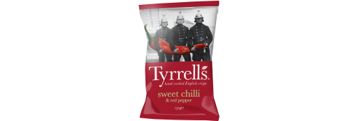 Tyrrells Sweet Chilli & Red Pepper Crisps (150g)