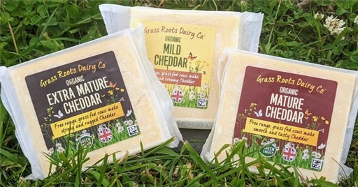 Grass Roots Organic Cheddar - Extra Mature